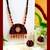 Black and red  color fabric handmade neckset