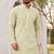 Refreshing light mint rayon kurta set with chikankari schiffli work