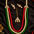Royal multicolour pearl necklace set with tikka