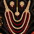 Ruby red and gold kundan wedding jewellery set
