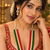 Royal multicolour pearl necklace set with tikka