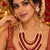Ruby red and gold kundan wedding jewellery set
