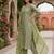 Women's art silk fabric embroidered kurta set with  dupatta