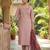 Women's art silk fabric embroidered kurta set with  magji lace dupatta