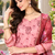 Women's silk chiffon printed kurta set with dupatta