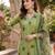 Women's silk chiffon embroidered kurta set with digital dupatta