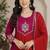 Rani&rust chanderi readymade anarkali suit with embroidery work