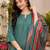 Women's straight side slit  kurta pant set with digital dupatta