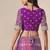 Purple & Rani Pink Faux Georgette Embroidered Lehenga Choli