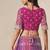 Rani Pink & Purple Faux Georgette Embroidered Lehenga Choli
