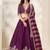 Wine Purple Art Silk Embroidered Sangeet Function Lehenga Choli