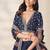 Navy Blue Art Silk Embroidered Sangeet Function Lehenga Choli