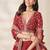 Red Art Silk Embroidered Sangeet Function Lehenga Choli