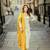 White&yellow georgette readymade suit with embroidery & sequence work