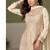 White georgette readymade suit with embroidery & sequence work
