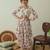 Pink & berry floral & abstract printed linen jumpsuit mother daughter matching combo