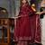 Maroon gota patti cotton anarkali set mother daughter matching combo