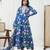 Teal blue hand embroidered chanderi kurta set & lehenga choli mother daughter matching combo