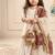 White sequinned silk sharara set mother daughter matching combo
