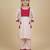 Pink woemsn embroidered cotton kurta set mother daughter matching combo