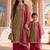 Olive green floral printed cotton salwar suit & kurta set mother daughter matching combo