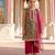 Olive green floral printed cotton salwar suit & kurta set mother daughter matching combo