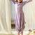 Lilac beaded & solid cotton dhoti jumpsuit mother daughter matching combo