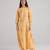 Yellow & amber yellow floral printed rayon jumpsuit & dhoti jumpsuit mother daughter matching combo