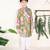 Olive & green ikat cotton kurta & kurta pant set father son matching combo