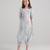 Blue & baby blue floral printed rayon jumpsuit & dhoti jumpsuit mother daughter matching combo