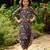 Persian blue hand printed linen dhoti jumpsuit mother daughter matching combo