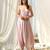 Pink beaded & solid cotton palazzo jumpsuit mother daughter matching combo