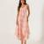Scarlet orange striped cotton palazzo jumpsuit mother daughter matching combo