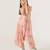 Scarlet orange striped cotton palazzo jumpsuit mother daughter matching combo