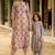 Green hand printed linen dhoti jumpsuit mother daughter matching combo
