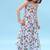 Iceberg blue striped linen palazzo jumpsuit mother daughter matching combo