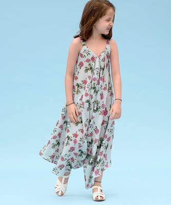 Sage green striped linen palazzo jumpsuit mother daughter matching combo 3