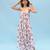 Pink & berry floral & abstract printed linen palazzo jumpsuit mother daughter matching combo