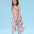 Pink & berry striped linen palazzo jumpsuit mother daughter matching combo