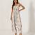 Pista green abstract & floral printed cotton palazzo jumpsuit mother daughter matching combo