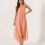 Scarlet orange abstract & floral printed cotton palazzo jumpsuit mother daughter matching combo