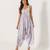 Slate grey abstract & floral printed cotton palazzo jumpsuit mother daughter matching combo