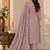 Mauve chiffon semi stitched suit with embroidery & sequence work