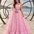BABY PINK NET THREAD WITH ZARI AND SEQUIN WORK FESTIVE LEHENGA CHOLI