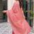 Pink woven design zari art silk fusion banarasi saree