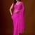 Pink leheriya beads and stones pure chiffon saree
