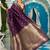 Purple woven design silk blend designer banarasi saree