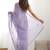 Lavender ethnic motifs embroidered art silk saree with unstiched blouse piece