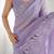 Lavender ethnic motifs embroidered art silk saree with unstiched blouse piece