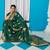 Green woven design zari silk blend designer kanjeevaram saree